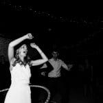 bride hula hoop dancing
