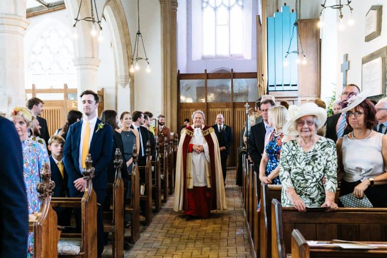 english country church wedding