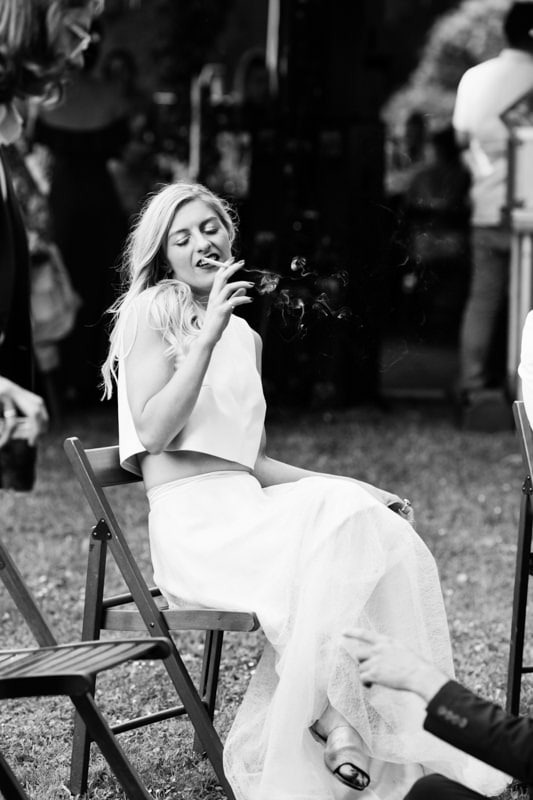 smoking bride
