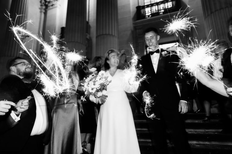 sparklers london wedding photography