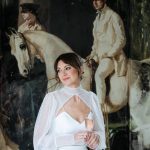 bride portrait at Bourne & Hollingsworth Clerkenwell