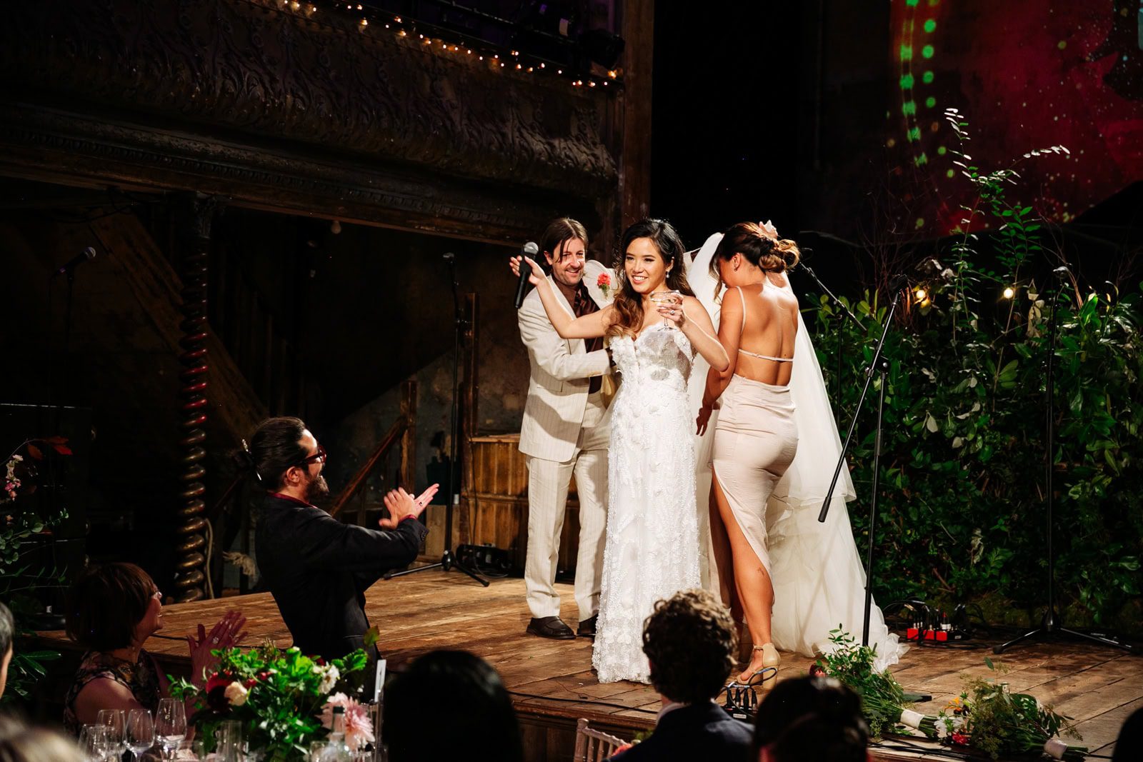 Wilton’s Music Hall provides a beautiful ambient and atmospheric space for speeches