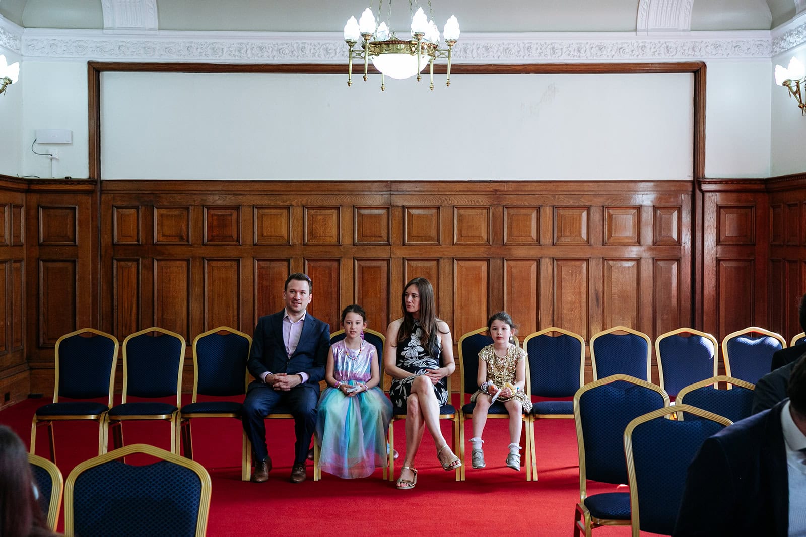 Guests take their seats for a wedding in the Richmond Suite