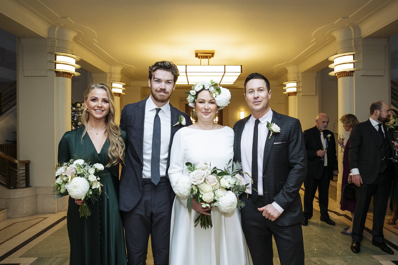 Jo with family at Hackney Town Hall